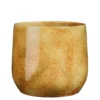 Pot rond coloris jaune en terre cuite Hugo Mica Decorations - 25 x Ø 28 cm