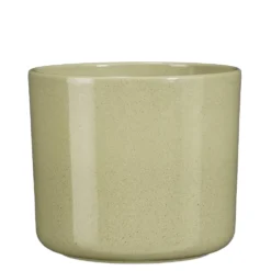 Pot rond coloris vert en céramique Mica Decorations - 17,5 x Ø 19 cm