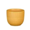 Pot rond en céramique coloris ocre mat Sara - Ø 7,5 x H 6 cm