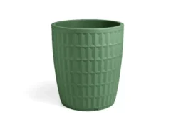Pot rond en plastique coloris vert laguna Veca Tyle - Ø 80 cm