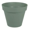 Pot rond en polypropylène vert laurier Eda Toscane 170 L - Ø 79 x H 66 cm