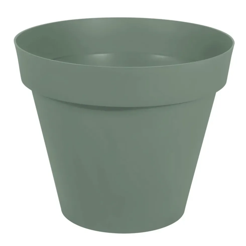Pot rond en polypropylène vert laurier Eda Toscane 170 L - Ø 79 x H 66 cm