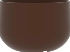 Pot rond grand volume en polyéthylène coloris corten Chapelu Acaya - Ø 60 x H 40 cm