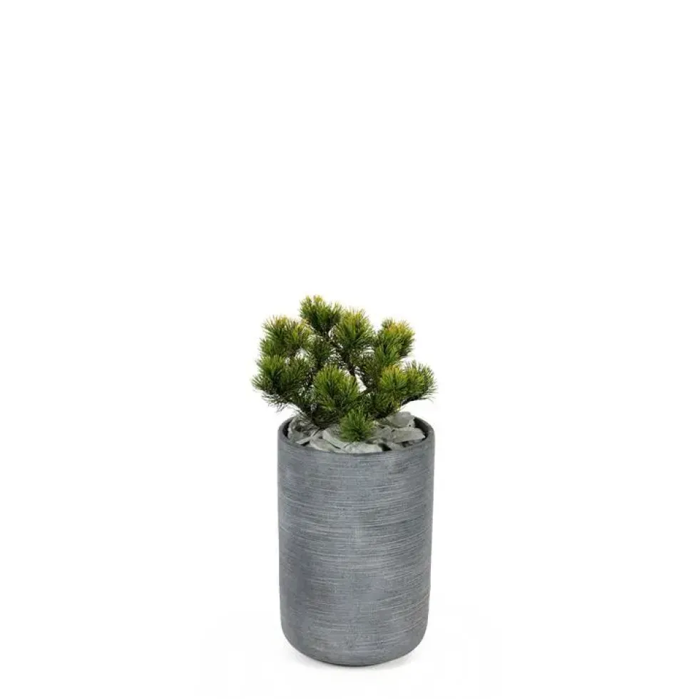 Pot rond Stream Anthracite Ø.27 x H.40 cm
