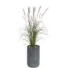 Pot rond Stream haut Anthracite Ø.37 x H.60 cm