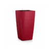 Pot à réserve d'eau Cubico Rouge scarlet L.40x40 x H.75 cm
