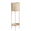 Pot sur pied en métal rose clair Colyn - Ø 19 x H 60 cm