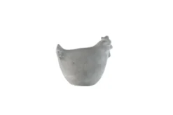 Poule en ciment gris Pot&Déco - 11 x 7 x 10 cm