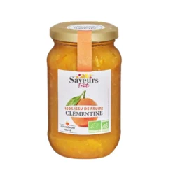 Préparation bio 100 % fruits clémentine de Corse Saveurs Attitudes - 310 g