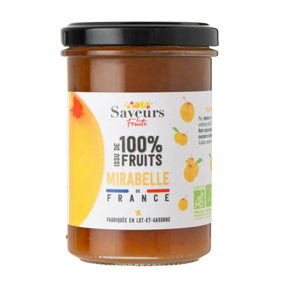 Préparation 100% fruits mirabelle de lorraine Saveurs fruits - 230 g