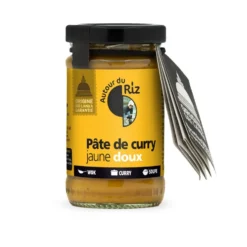 Pâte de curry doux jaune bio 100g