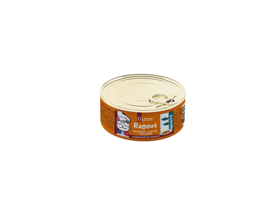 Pâtée pour chat adulte ragoût de saumon Bubimex Gustav - 85 g