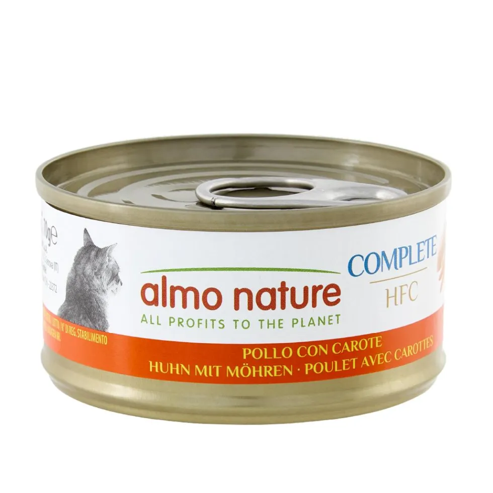 Pâtée pour chat complète HFC au poulet et carotte Almo Nature - 70 g