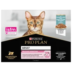 Pâtée pour chat delicate au poisson Pro plan 10 x 85 g