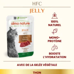 Pâtée pour chat HFC Jelly au thon Almo Nature - 55 g
