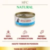 Pâtée pour chat HFC Natural au thon de l'Atlantique Almo Nature - 70 g