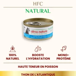 Pâtée pour chat HFC Natural au thon de l'Atlantique Almo Nature - 70 g