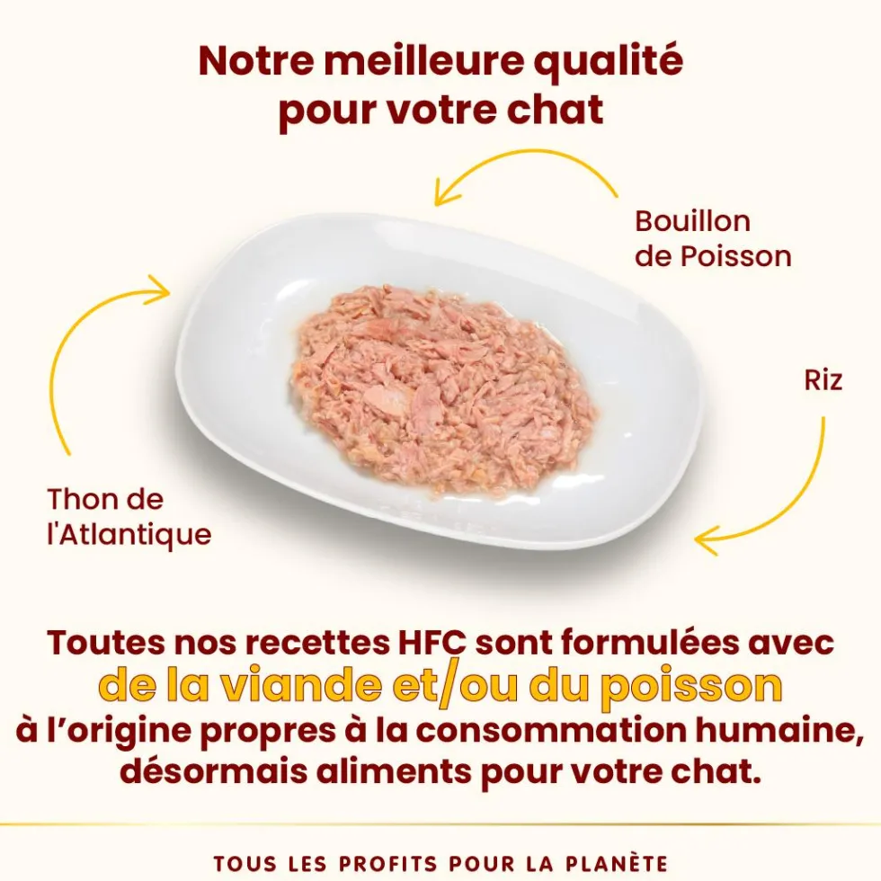 Pâtée pour chat HFC Natural au thon de l'Atlantique Almo Nature - 70 g