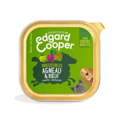 Pâtée pour chien adulte à l'agneau et au bœuf sans céréales Edgard & Cooper - 150 g