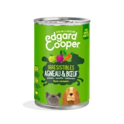 Pâtée pour chien adulte à l'agneau et au bœuf sans céréales Edgard & Cooper - 400 g