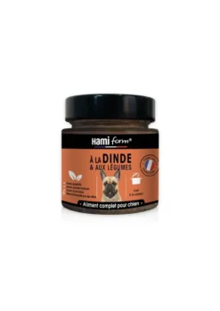 Pâtée pour chien adulte "Les cuisinés" Hamiform à la dinde & aux légumes - 250 g