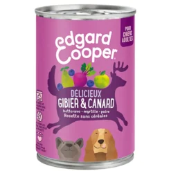 Pâtée pour chien Edgar & Cooper gibier-canard - 400 g