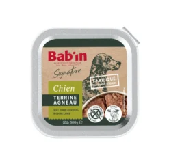 Pâtée pour chien à l'agneau terrine Bab'in Signature - 300 g
