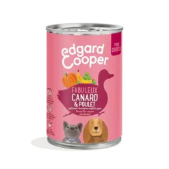 Pâtée pour chiot au canard et au poulet sans céréales Edgard & Cooper - 400 g