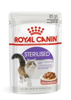 Pâtées pour chat adulte stérilisé émincés en sauce Royal Canin Sterilised - 12 x 85 g