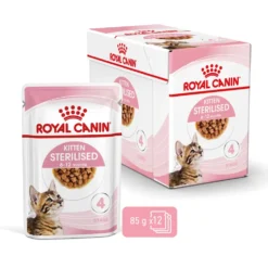 Pâtées pour chaton émincés en sauce Royal Canin Kitten Sterilised - 12 x 85 g