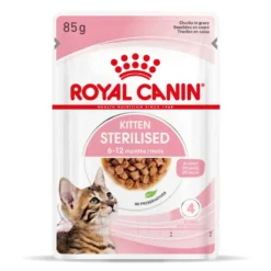 Pâtées pour chaton émincés en sauce Royal Canin Kitten Sterilised - 12 x 85 g