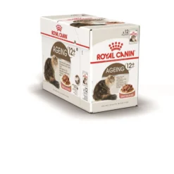 Pâtées pour chat senior émincés en sauce Royal Canin Ageing +12 - 12 x 85 g