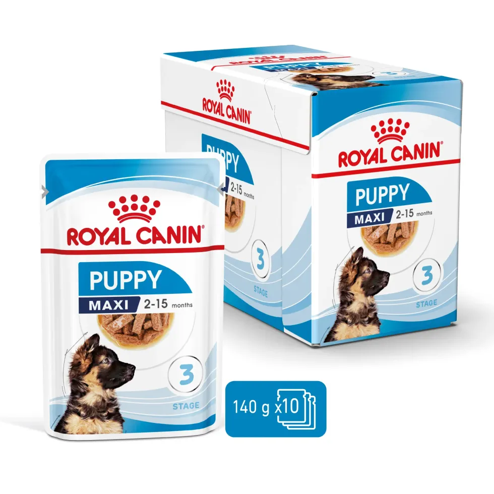 Pâtées pour chiot de grande race Royal Canin Maxi Puppy - 10 x 140 g