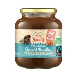 Pâte à tartiner bio chocolat noisettes allégée en sucre - 350 g