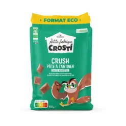 Pâte à tartiner bio choco noisette Favrichon Crosti Crush - 500 g