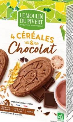 P'tit Dej Céréales et chocolat bio 190 g LE MOULIN DU PIVERT
