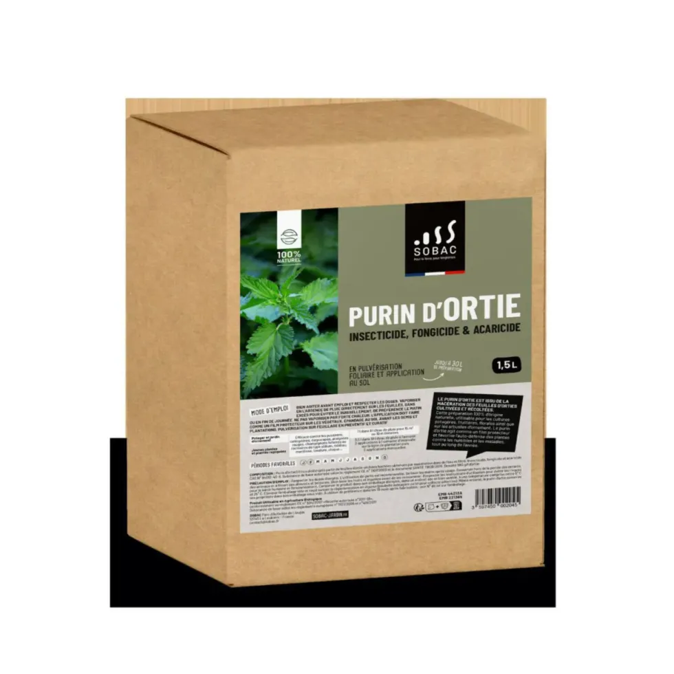 Purin d'ortie 100 % naturel Sobac - 1,5 L