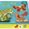 Puzzles évolutifs x 6 "Les animaux" aux Éditions Lito