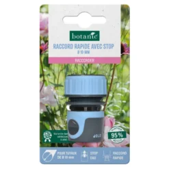Raccord rapide avec stop botanic® pour tuyaux Ø 19 mm