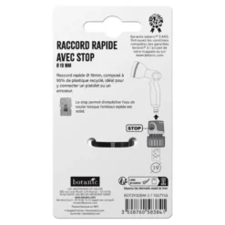Raccord rapide avec stop botanic® pour tuyaux Ø 19 mm