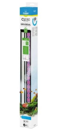 Rampe LED pour aquarium coloris noir Plantes Ciano - 80 cm
