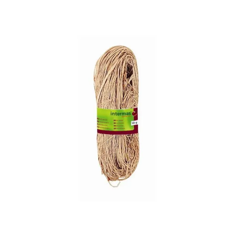 Raphia naturel coloris beige 150 g