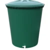 Récupérateur d'eau cylindrique verte Garancia - 310 L