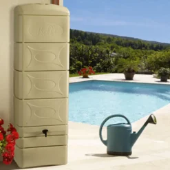 Récupérateur à eau Déco 300 L beige
