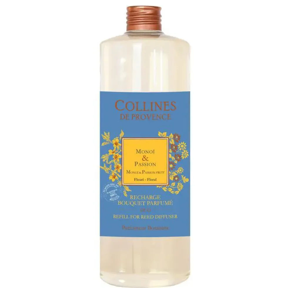 Recharge bouquet parfumé senteur monoï passion Collines de Provence - 500 ml