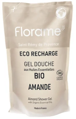 Recharge de gel douche amande Florame - 700 ml