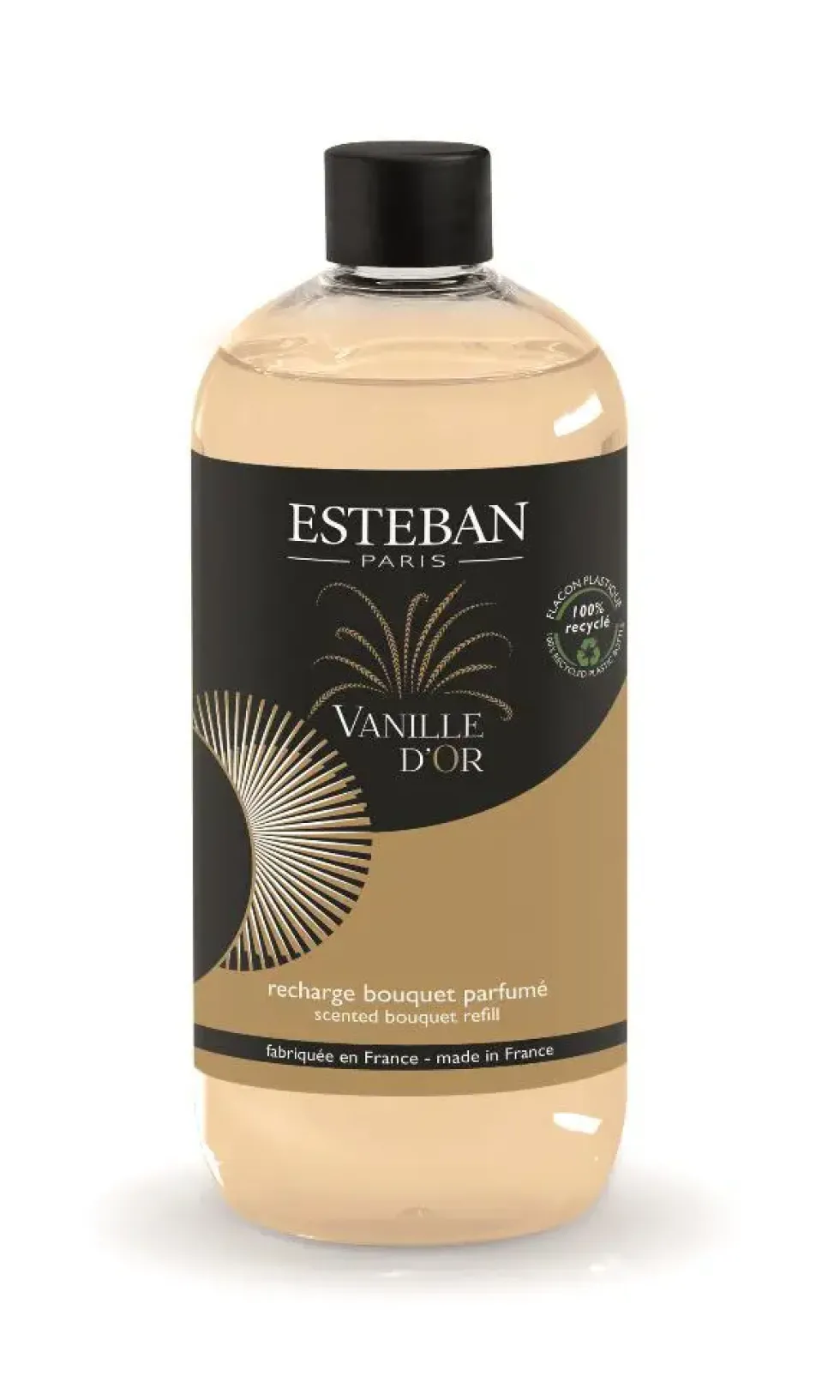 Recharge de parfum bouquet et diffuseur Esteban collection Vanille d'or – 500 ml