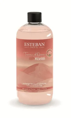 Recharge de parfum pour bouquet diffuseur senteur terre d'ocre karité Esteban - 500 ml