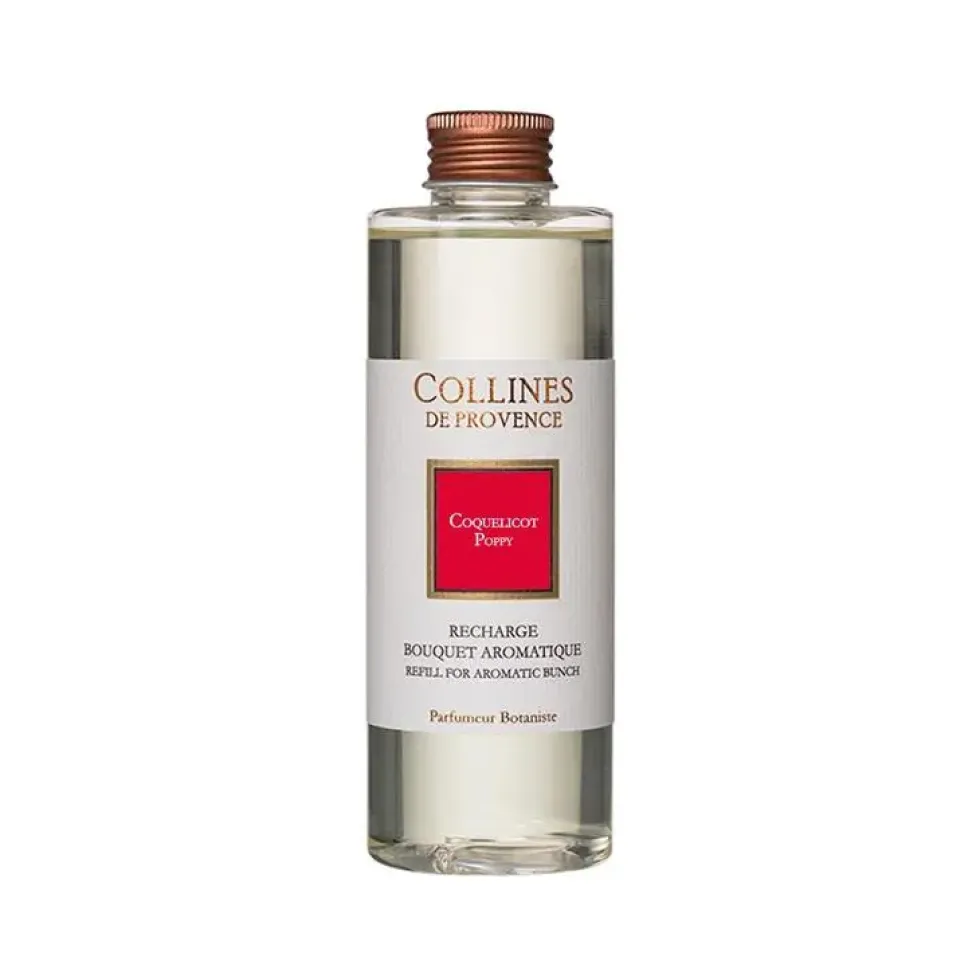 Recharge pour bouquet parfumé Collines de Provence Les Naturelles Coquelicot - 200 ml