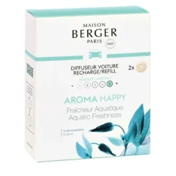 Recharge pour diffuseur de voiture aroma happy x2